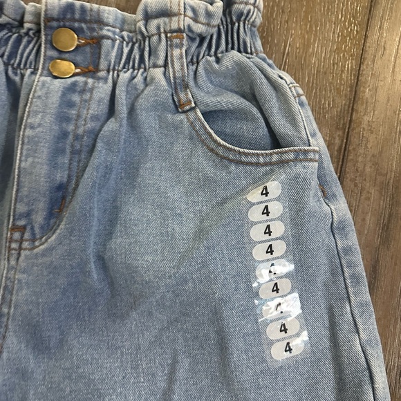 Casual Light Blue Jean Shorts for Women - Picture 3 of 9